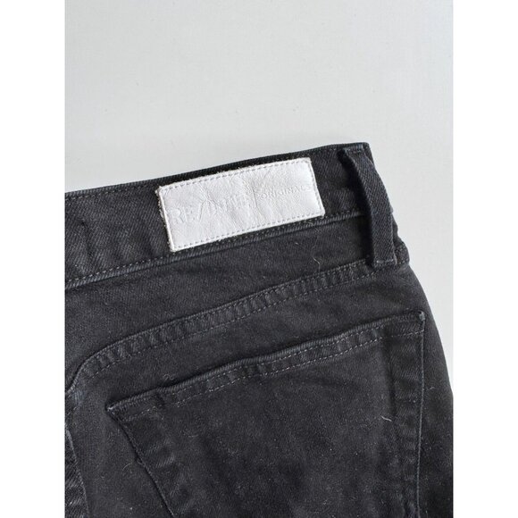 REDONE 90's Black High Rise Skinny Leg Ankle Jeans, Size 28 - Picture 10 of 16